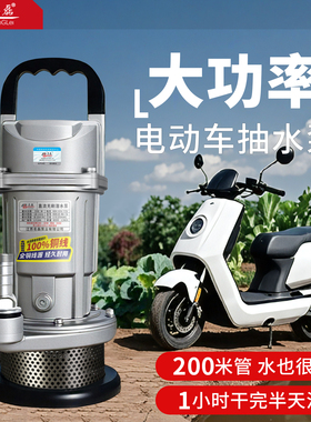 直流潜水泵48v60v72v电动车通用电瓶车专用抽水泵浇菜农用灌溉机