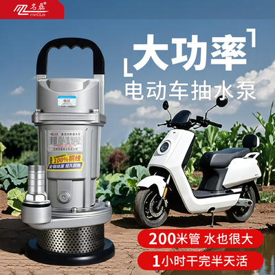 【推荐好物】大功率电动车抽水泵