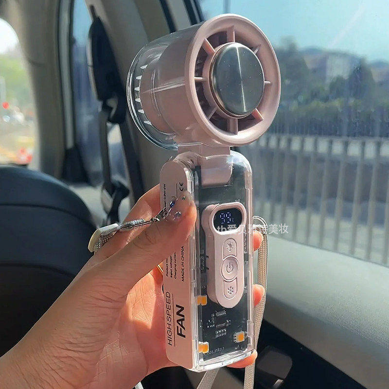 我宣布今年夏天随身小风扇就它了!手持制冷风扇迷你usb充电挂脖