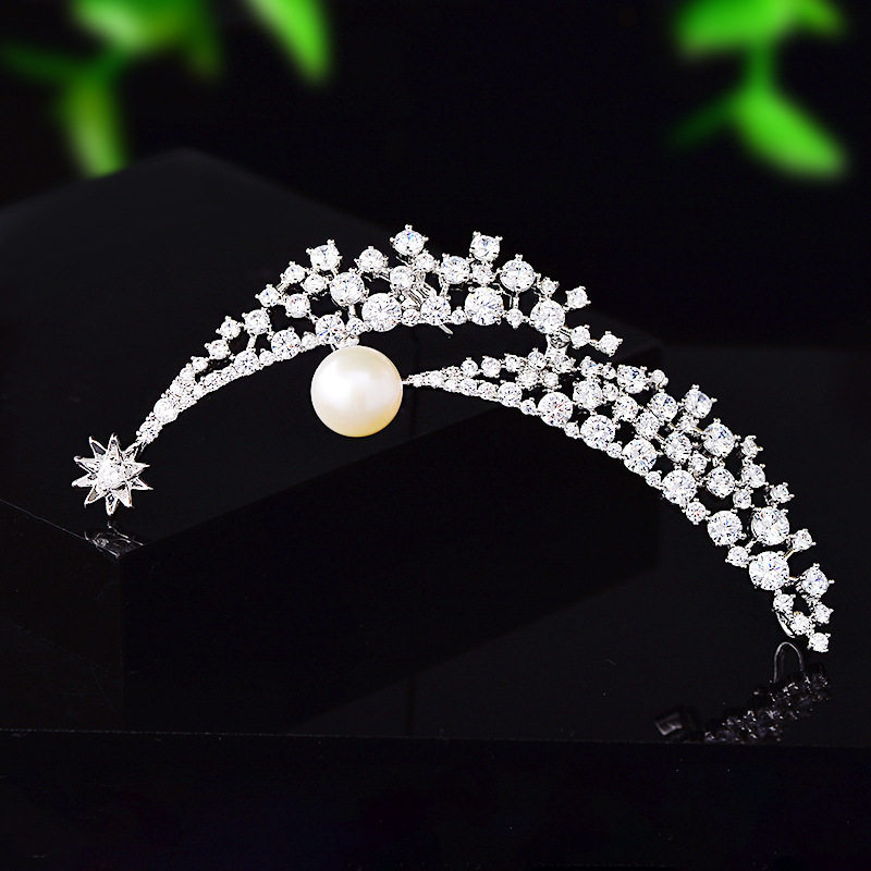 高端淡水珍珠满天星月牙胸针法式奢华气质胸花小众高级感百搭别针,饰品/流行首饰/时尚饰品新,胸针,淘宝优惠券,粉丝福利购,淘宝优惠卷