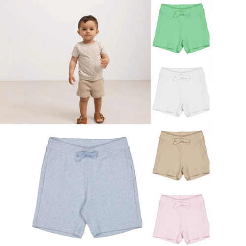 2025春夏新款mar莫代尔棉超舒适螺纹高端莫兰迪儿童口袋短裤