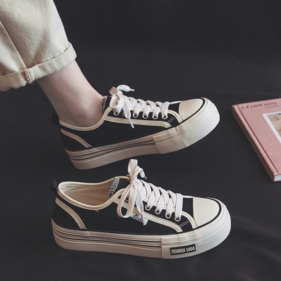 人本2025夏季新款低帮帆布鞋