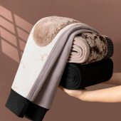 羊毛保暖裤 东北特厚抗寒棉裤 内穿冬季 德绒裤 加绒加厚高腰大码 男士