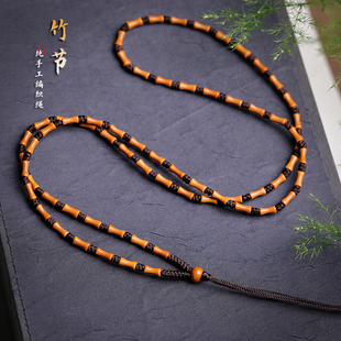 竹节项链绳玉佩黄金和田玉细款精编挂绳橄榄核挂件绳手编绳佛头绳