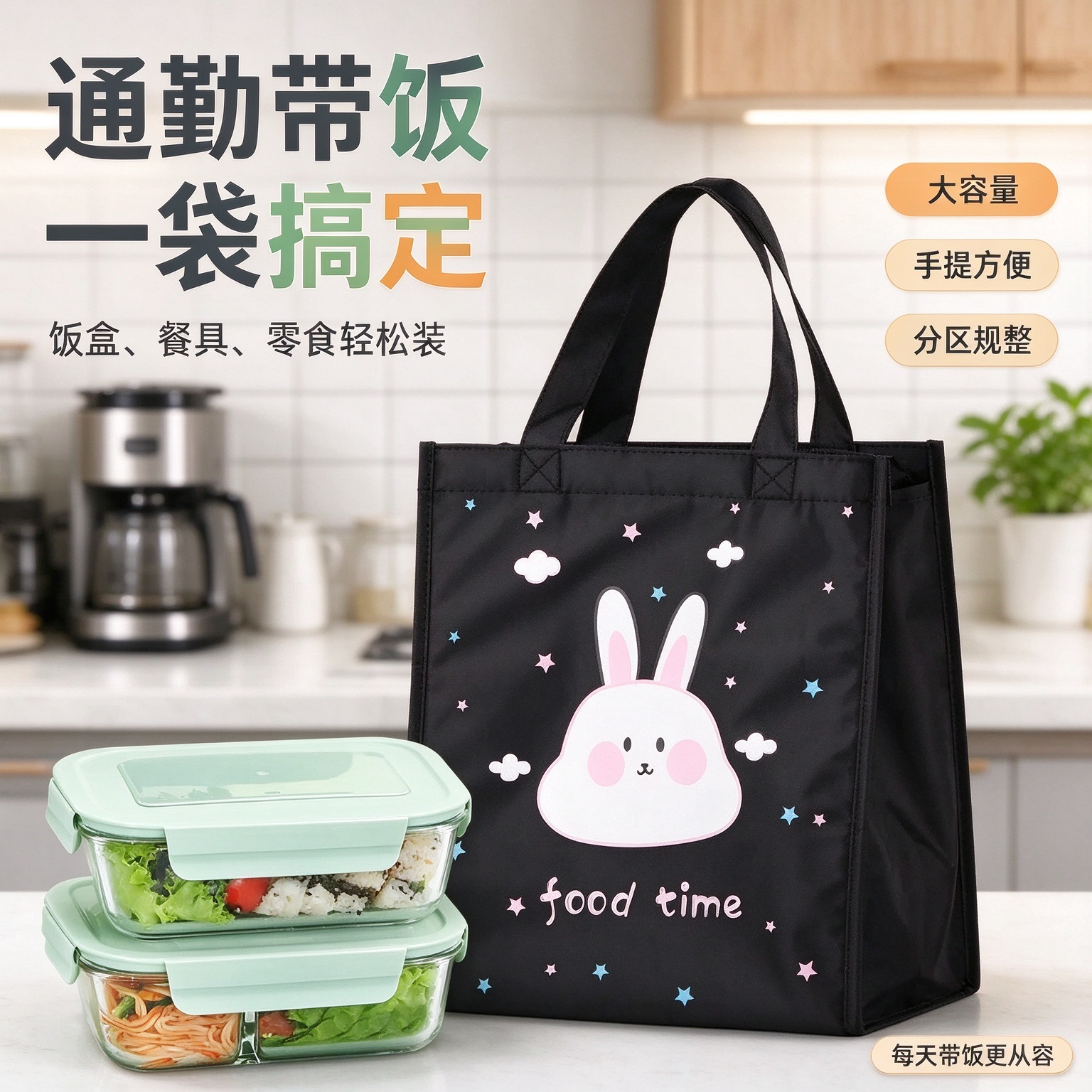 饭盒包保温袋加厚大号装饭袋子铝箔帆布菜便当保暖保冷上班手提袋