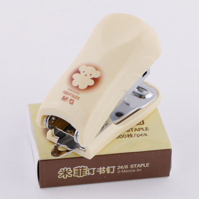 晨光12号订书机 米菲套装订书机 商务办公用品 FBS91625  订书机迷你小号可爱 订书机学生用小号便携