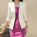 工作服白色西装 职业装 气质女神范高级感正装 春秋季 连衣裙子 女套装