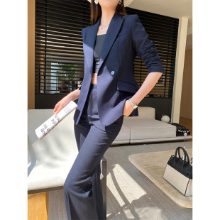 套装 银行接待员工作装 女春季 显白高端职业女装 新款 公务员面试西装