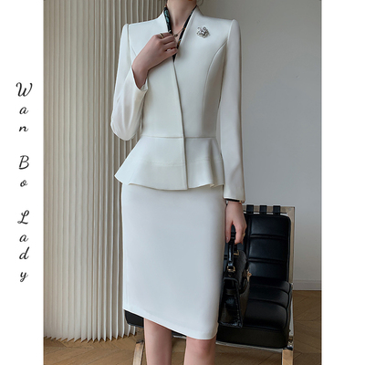 白气质高端职业套装女团购更优惠