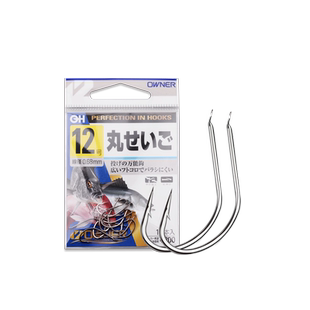 OWNER欧纳丸世鱼钩日本正品进口钩10607细条长柄歪嘴海钓矶钓