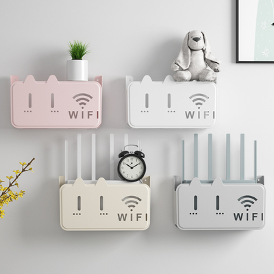 无线wifi电视机顶盒路由器置物架