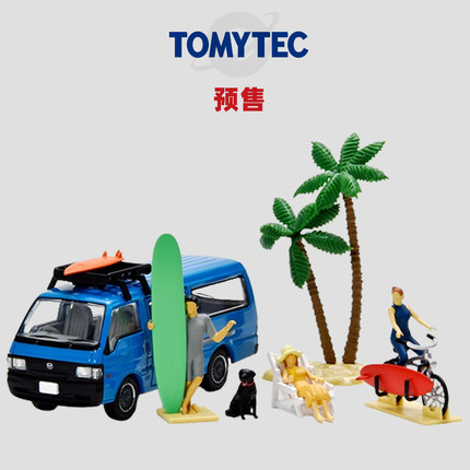 [Oseky]TOMYTEC TLV 7月 Car Snap 19b Surfing 沙滩冲浪2 场景