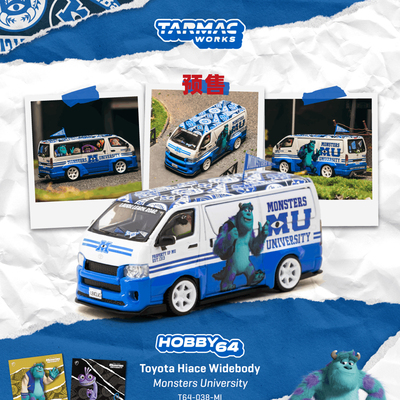 [Oseky]TarmacWorks TW 丰田 海狮 Hiace 怪兽大学 迪士尼 送卡牌