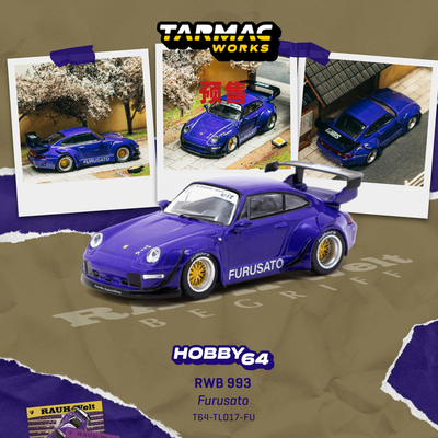 [Oseky]TarmacWorks TW RWB 993 Furusato 模型车+收藏卡套装