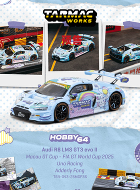 [Oseky]TarmacWorks TW 奥迪 R8 LMS GT3 evo II Macau GT 2025