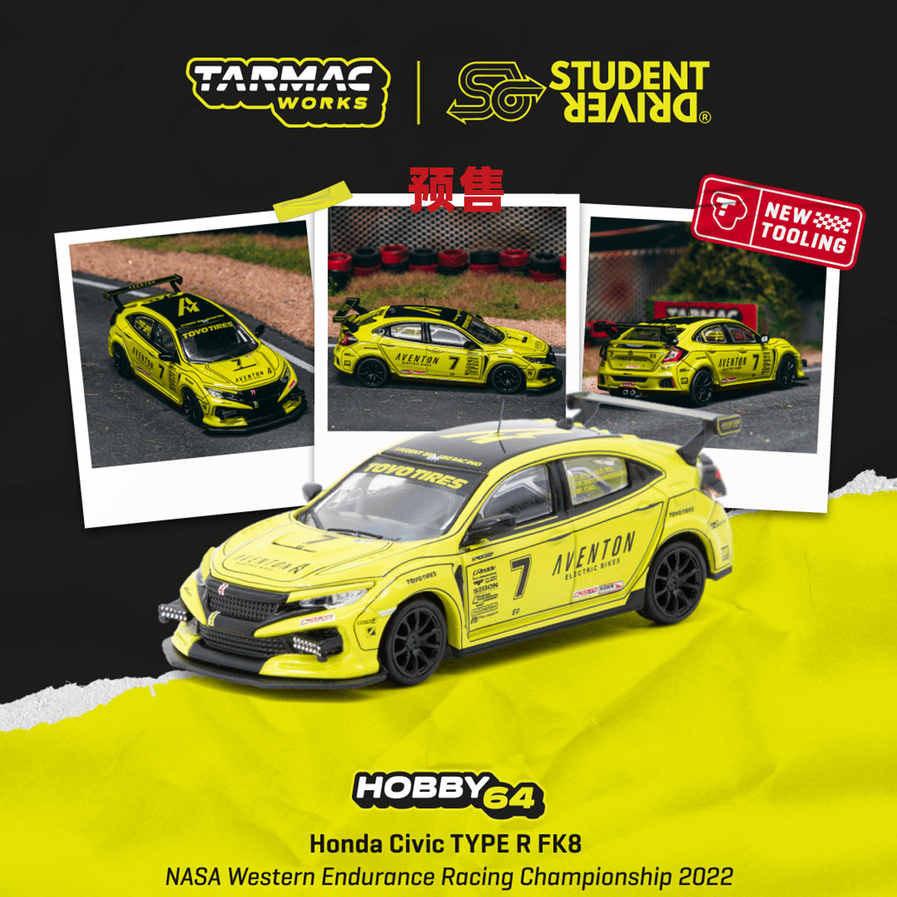 [Oseky]TarmacWorks TW 本田 Honda Civic TYPE R FK8 2022 NASA