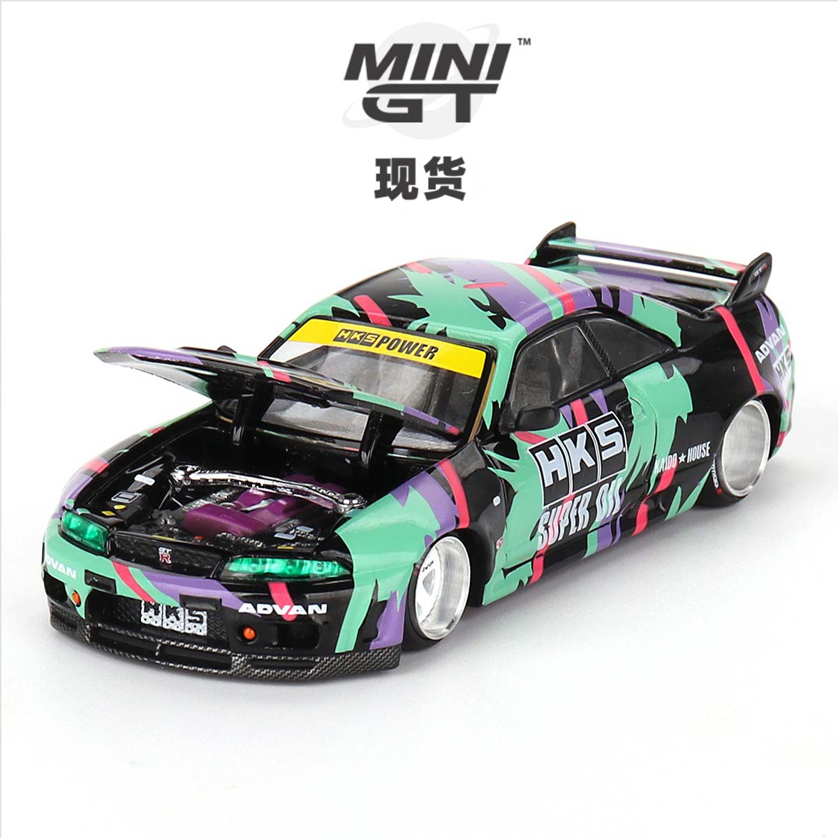 [Oseky]现货 MINIGT KAIDOHOUSE 日产 Skyline GTR R33 HKS 129