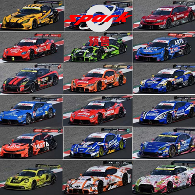 [Oseky]Spark GT300 GT500 Super GT 2025 赛车模型 合金 1:64