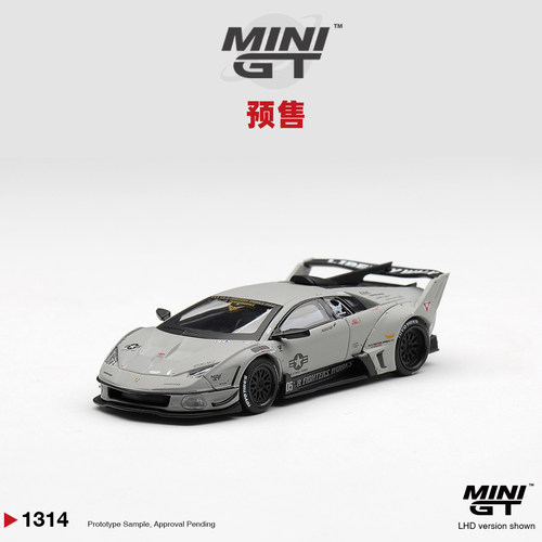 [Oseky]MINIGT 兰博基尼 LB 蝙蝠 GT Evo 战斗灰 1314 合金 1:64