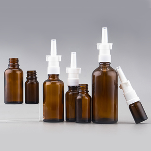 玻璃瓶 10ml口腔盐水清洗玻璃瓶雾批发化鼻喷瓶5ml象鼻直喷分装