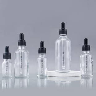 小空瓶10ML-00ML透明玻璃滴管 滴管瓶便携容器辅刻度滴管胶头瓶子