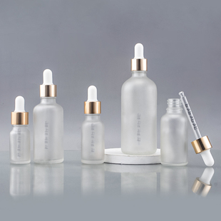 滴管瓶小空瓶10ML-00ML磨砂玻璃滴管 便携容器辅刻度滴管胶头瓶子