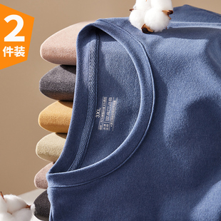 秋冬季 加绒长袖 双面德绒打底衫 款 T恤内搭圆领保暖上衣 男士 清货价