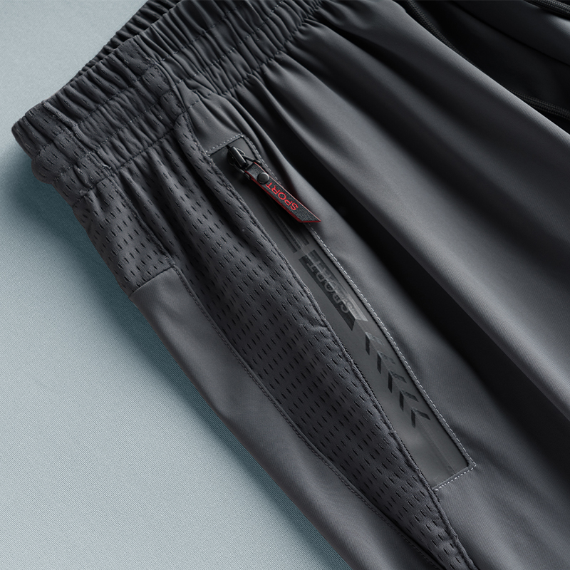 休闲冰丝短裤男士夏季薄款速干外穿五分裤运动裤网眼宽松篮球中裤