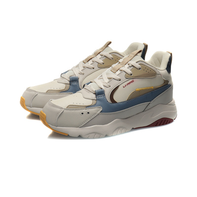 中国李宁休闲鞋男子冬季新款运动时尚加绒加厚经典运动鞋 AGCQ349