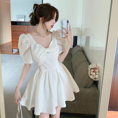 实拍2025温柔风初恋少女时尚短袖夏季新款网红法式气质遮肚