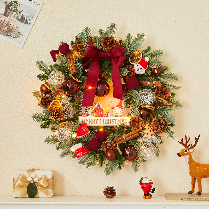 圣诞节花环门挂壁挂树
