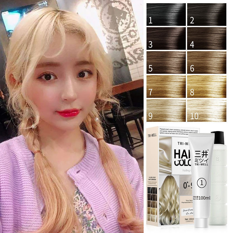 褪色剂Mitsui Bleaching Cream Platinum Hair Dye Lightener