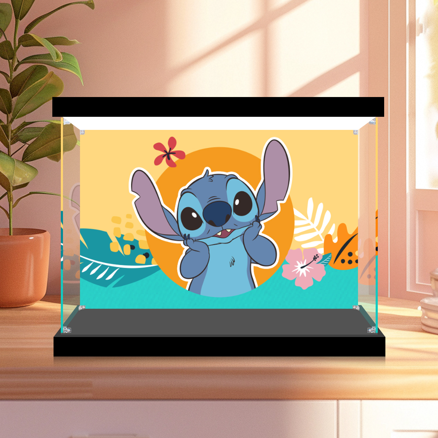 【43249史迪奇积木】透明防尘罩