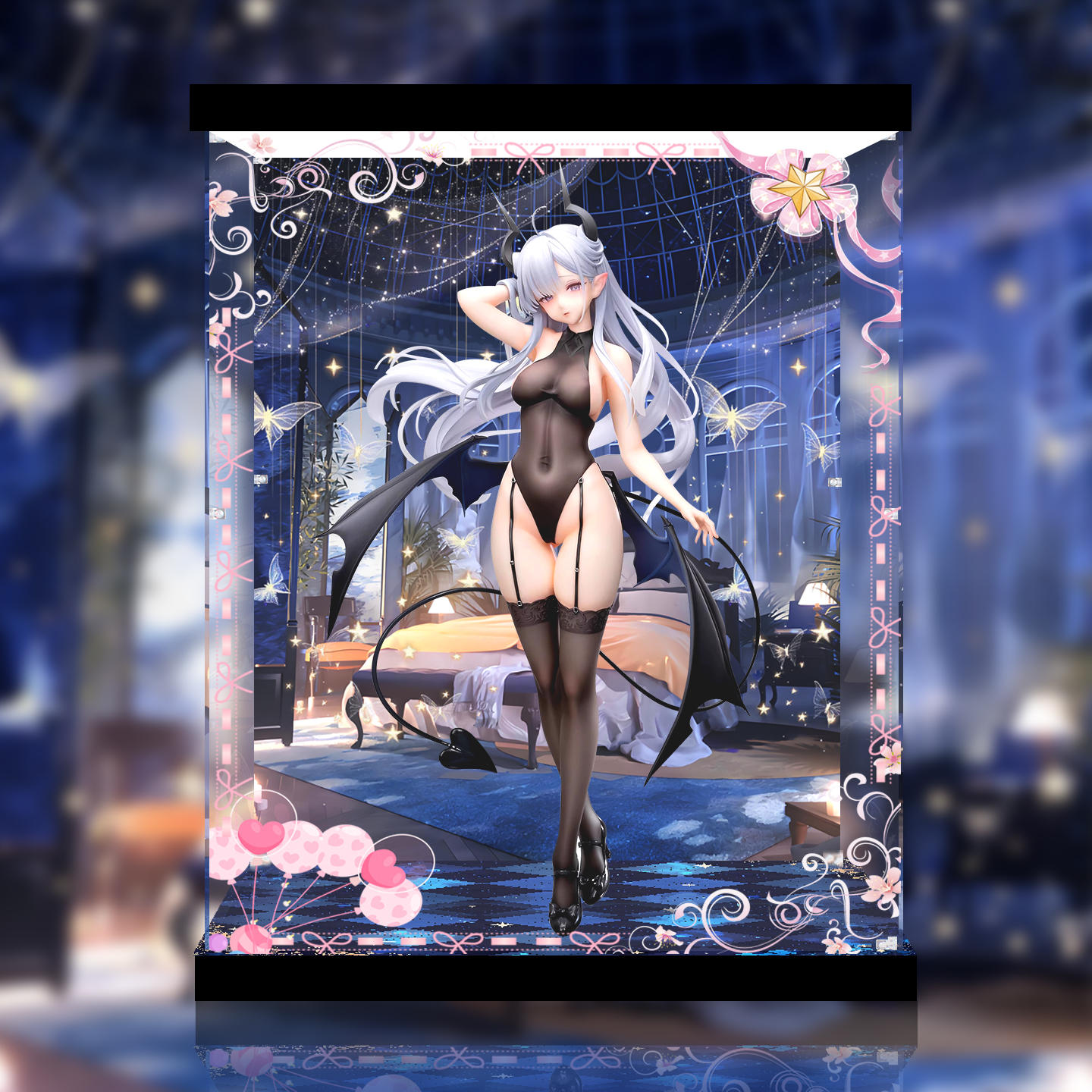 适用Reverse 幻想曲系列 缇娅 魅魔见习生Ver. 手办展示盒防尘罩