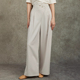 加长款 高腰阔腿裤 FAC6GA012 裤 Famecoco范可儿设计感斜襟极简西装
