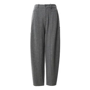 保暖羊毛休闲萝卜裤 Famecoco范可儿冬季 女FAB8GA010 商场同款