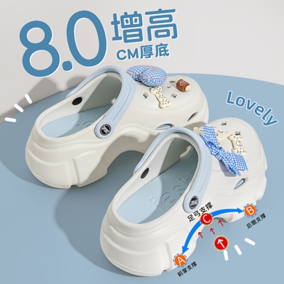 足弓支撑不累脚手术室洞洞鞋女款夏季外穿防滑厚底增高凉拖鞋防臭
