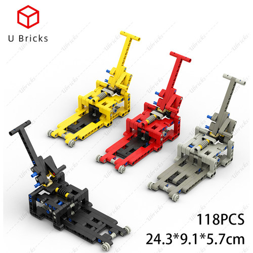 拼装积木moc-1512千斤顶 维修工具跑车赛车换轮模型摆件益智玩具