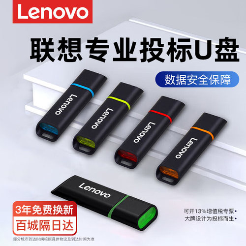 【10个盒装】联想专业投标U盘4g