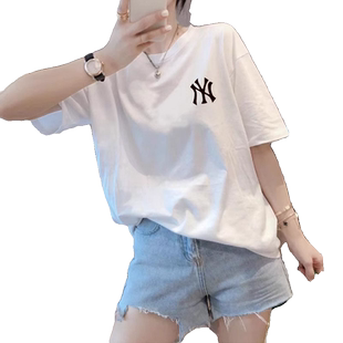 2025新款纯棉韩版宽松大码休闲减龄短袖t恤女时尚百搭高级感上衣