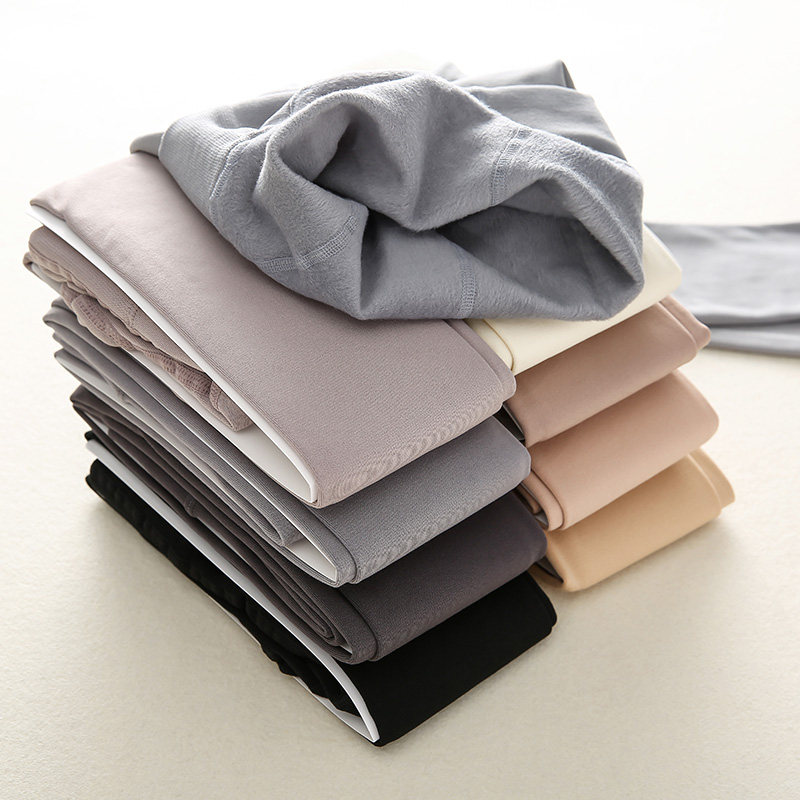 淡时光日本天鹅绒加绒连裤袜女肉色秋冬中厚薄绒丝袜美腿打底裤袜