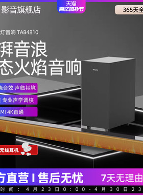 飞利浦TAB4810火焰屏K歌回音壁电视音箱2.1声道低音炮套装