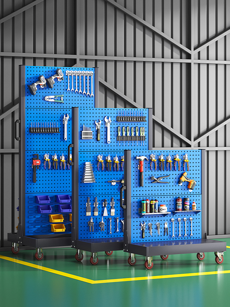 工具架小推车移动工厂车间汽修柜推车五金工作台洞洞板置物收纳架