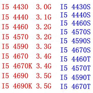 I5 4460 4430 4440 4570 4590 4670 4690 4690K 4460S 4570S CPU