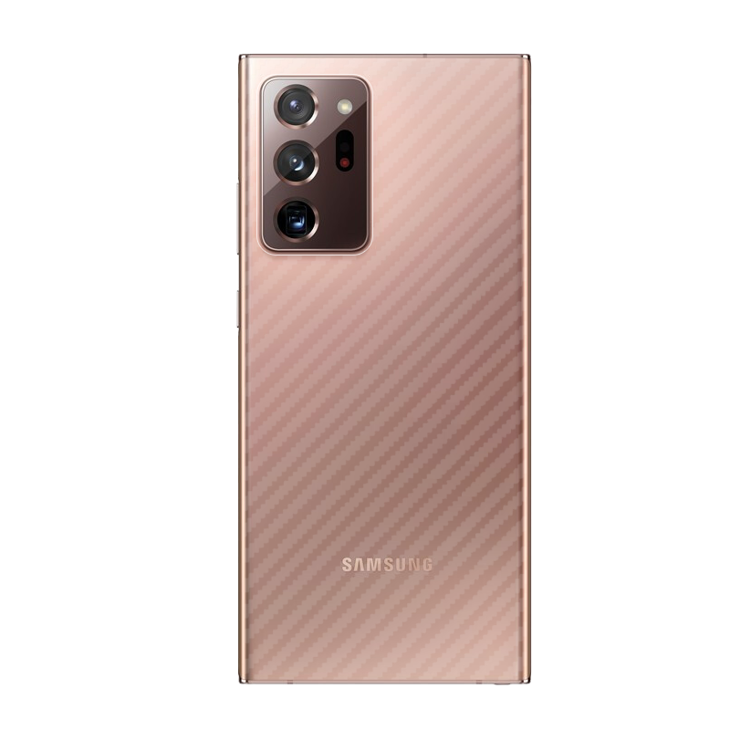 三星note20手机后膜三星note20 Ultra碳纤维背膜SM-N9810防刮防手汗5G半透明保护贴纸SM-N9860磨砂保护软背膜