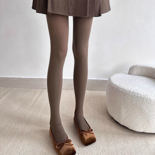 袜 80D灰色丝袜微压显瘦哑光美腿内搭裤 美拉德咖色裤 袜女春秋夏季