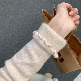 加绒加厚粉色半高领毛衣可外穿内搭高级感气质保暖打底针织衫上衣