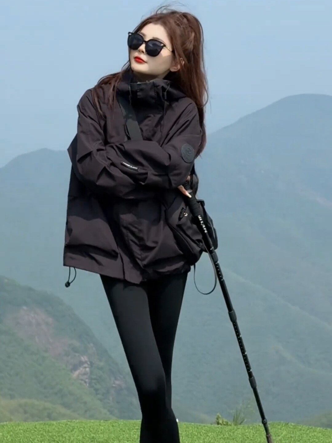 美式川西进藏旅游黑色冲锋衣外套女早秋新款户外爬山防风登山服,女装/女士精品,短外套,淘宝优惠券,粉丝福利购,淘宝优惠卷