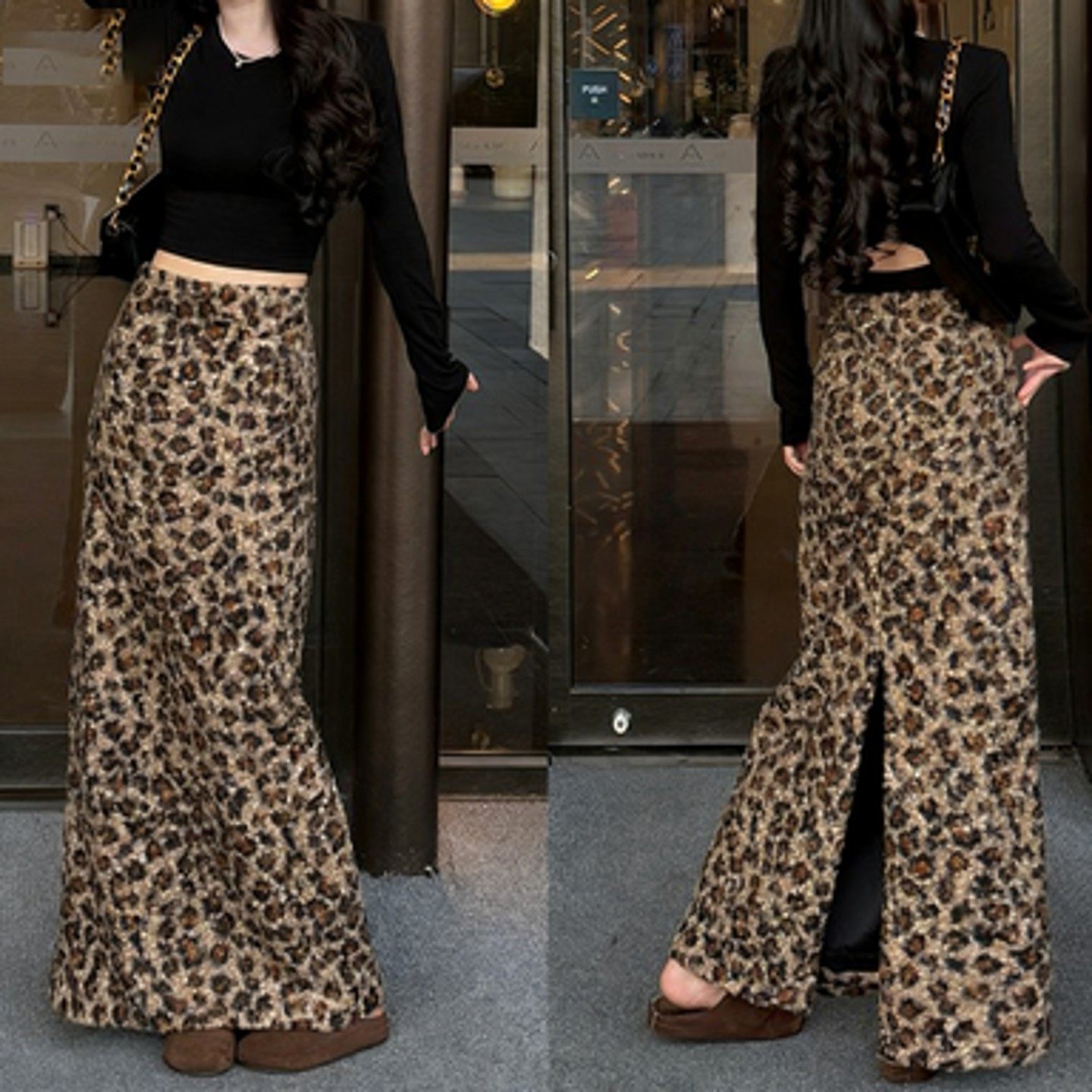 复古豹纹圈圈加厚毛呢半身裙女秋冬高腰显瘦直筒裙气质包臀长裙子,运动/瑜伽/健身/球迷用品,瑜伽t恤,淘宝优惠券,粉丝福利购,淘宝优惠卷