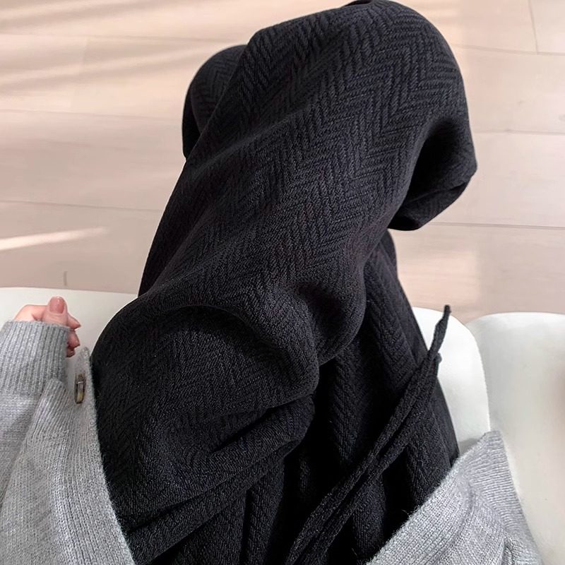 黑色人字纹阔腿裤女秋冬季新款休闲高腰加绒裤子加厚雪尼尔直筒裤,女装/女士精品,休闲裤,淘宝优惠券,粉丝福利购,淘宝优惠卷